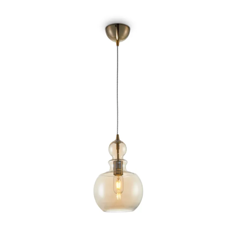 Lampa wisząca Tone P003PL-01BZ Maytoni E27x60W Metal/Szkło Brąz/Bursztynowy Zamów teraz