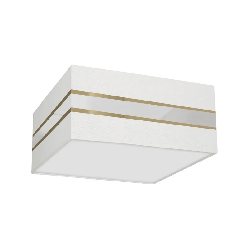 Lampa wisząca sufitowa ULTIMO MLP7347 Milagro 2xE27 Metal + Tkanina Biały Obniżka ceny