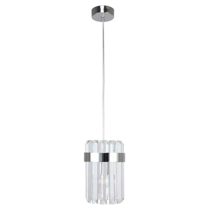 Lampa wisząca sufitowa Vetro LP-2910/1P CH Light Prestige 1x E14 Szkło/Metal Transparentny/Chrom Obniżka ceny