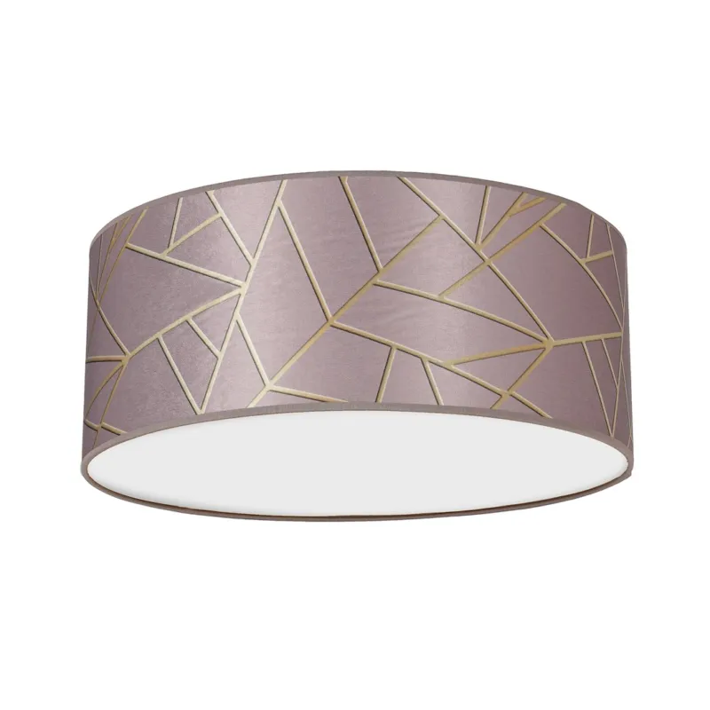Lampa wisząca sufitowa ZIGGY MLP7585 Milagro 2xE27 Metal + Tkanina Złoto / Róż Nowość