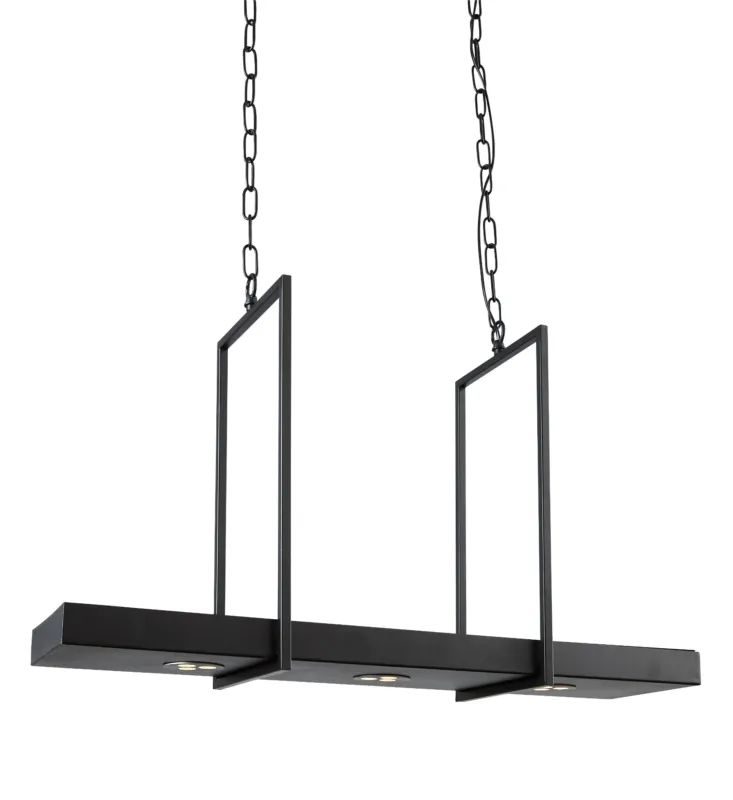Bezpieczne zakupy Lampa wisząca Tray 105780 Markslojd 3xFIXED LED 3W Czarny