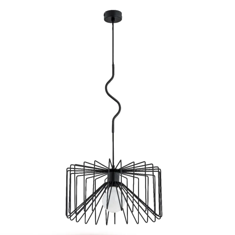 Wysoka jakość Lampa wisząca Verso 60596 Alfa 1xE27 LED Metal Czarny