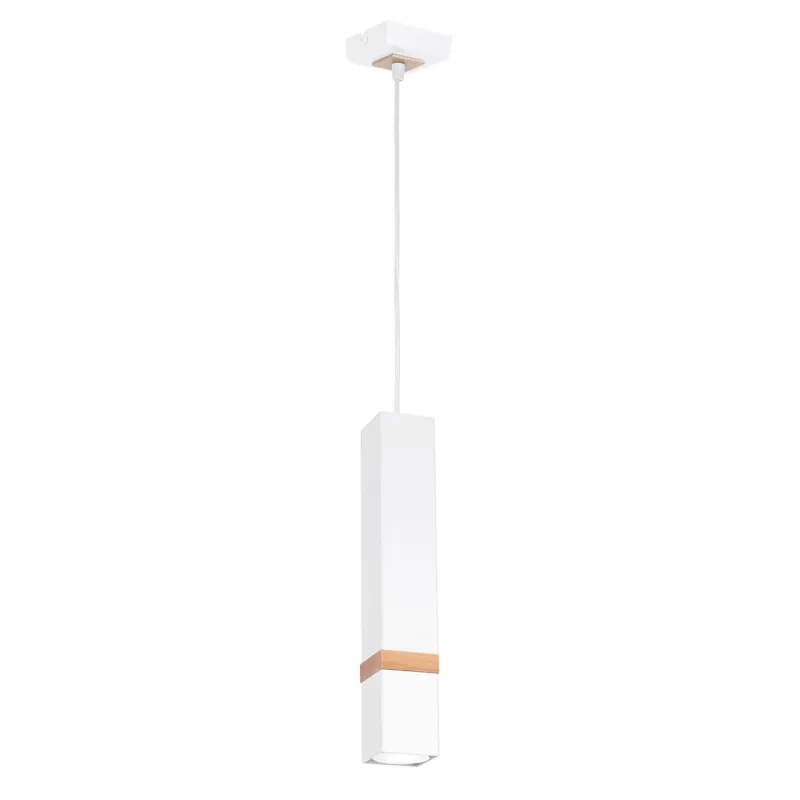 Obniżka ceny Lampa wisząca VIDAR MLP5408 Milagro 1xGU10 Metal + Drewno Biały
