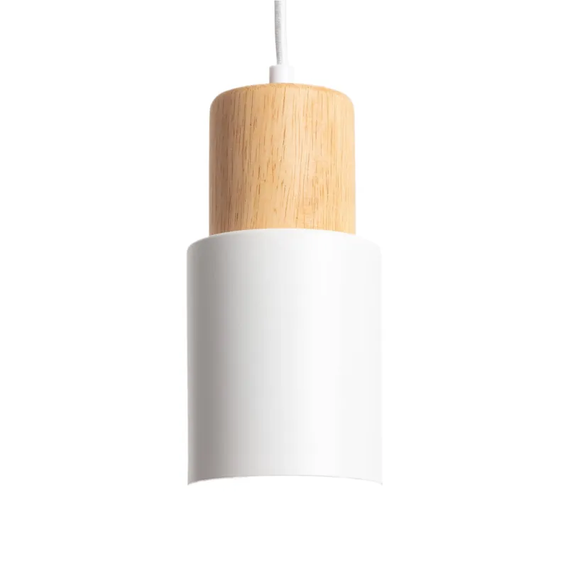 Nowość Lampa wisząca Vita ABR-ZE27-VITA-B Abruzzo 1xE27 20W Metal, drewno Biały