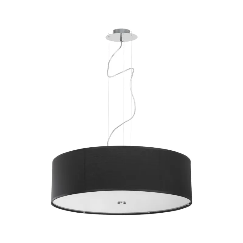 Szybka wysyłka Lampa wisząca VIVIANE 6774 Nowodvorski 3x25W E27 Tkanina Czarny