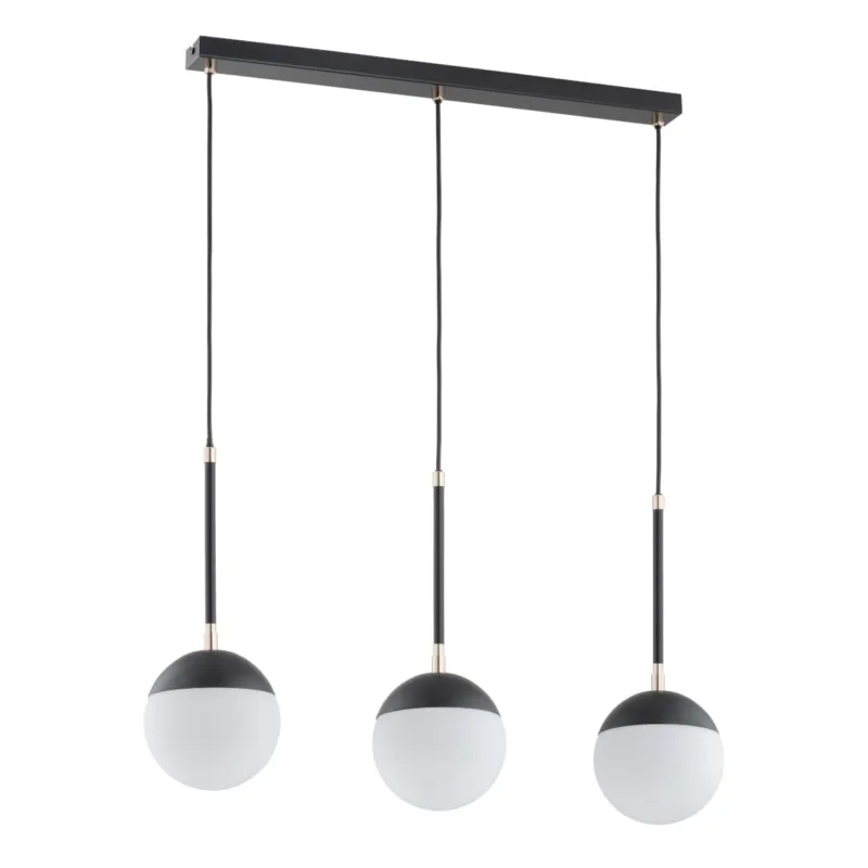 Hit sprzedaży Lampa wisząca Volda 62333 Alfa 3xE14 LED Metal Czarny - Stare Złoto