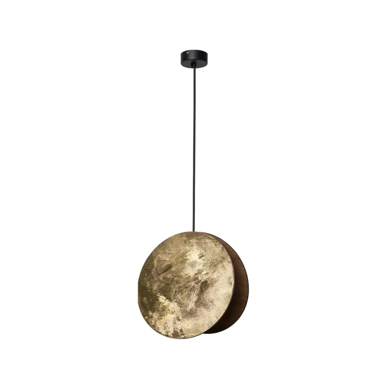 Lampa wisząca WHEEL 9028 Nowodvorski 10W LED E27 Sklejka Złoty Ostatnia szansa