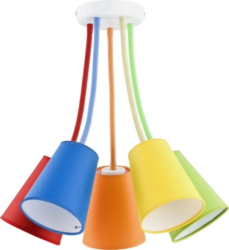 Lampa wisząca WIRE 2107 TK Lighting 5xE27 Metal Mix Najlepsza cena