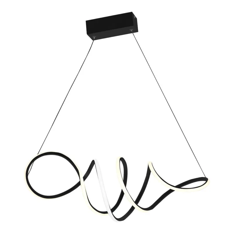Lampa wisząca WISZĄCE LED ML5756 Milagro 56W LED Metal + Tworzywo Sztuczne Czarny Kup teraz