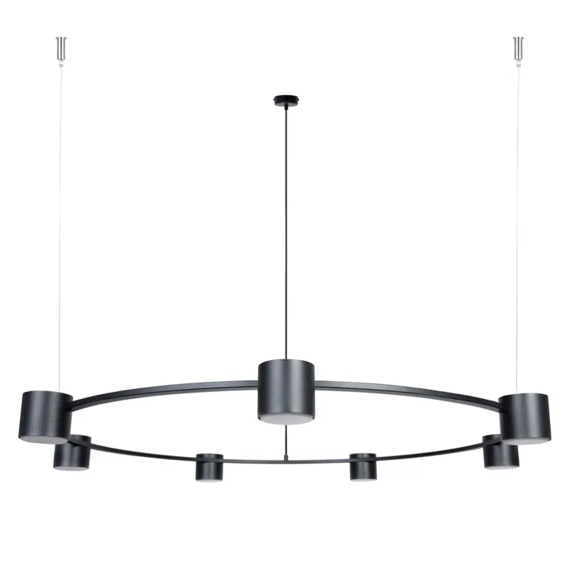 Lampa wisząca Żyrandol KODO Sigma Lighting 7x GX53 MAX 12 W LED Stal lakierowana Czarny/Czarny Kup online