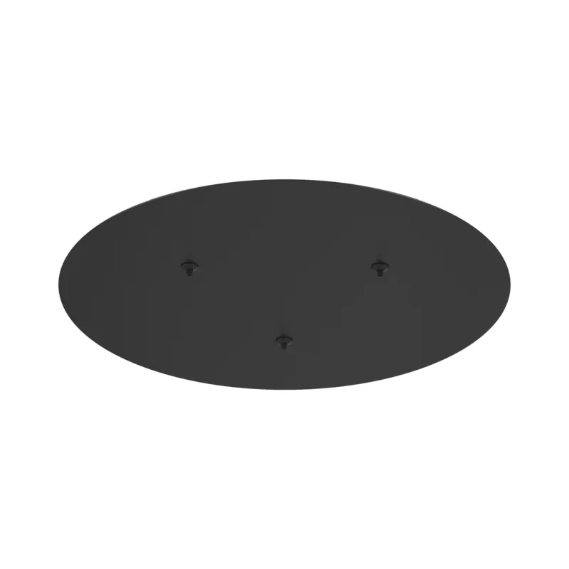 Rozeta sufitowa MOD058A-03B Maytoni Rim MOD058A‑03B – metalowa, czarna podsufitka Ø 26 cm do lamp wiszących/plafonów Tani