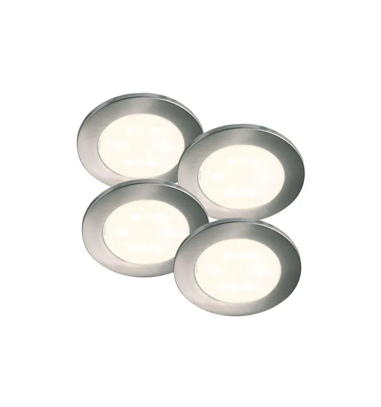 Ostatnie sztuki Lampa sufitowa Oprawa podtynkowa LISMORE 76730001 NORDLUX 4x0,5W LED Chrom Tworzywo