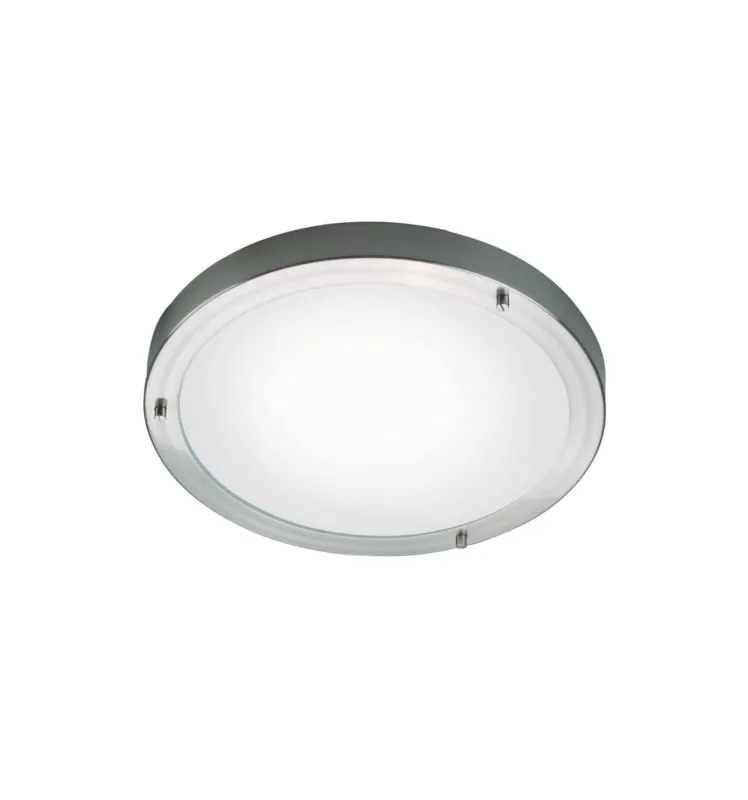 Lampa sufitowa plafon okrągły ANCONA MAXI 25316132 Nordlux 2x40W Srebrny Metal Promocja