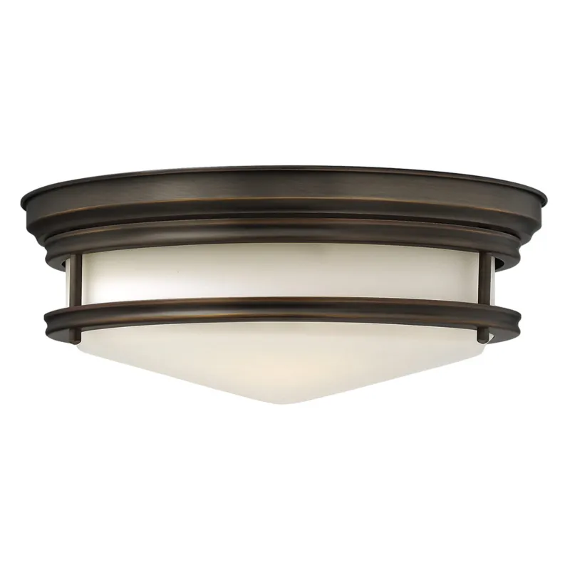 Rabat Lampa sufitowa plafon okrągły Hadley HK-HADLEY-F-OZ Elstead Lighting 3x40W Brązowy Stal