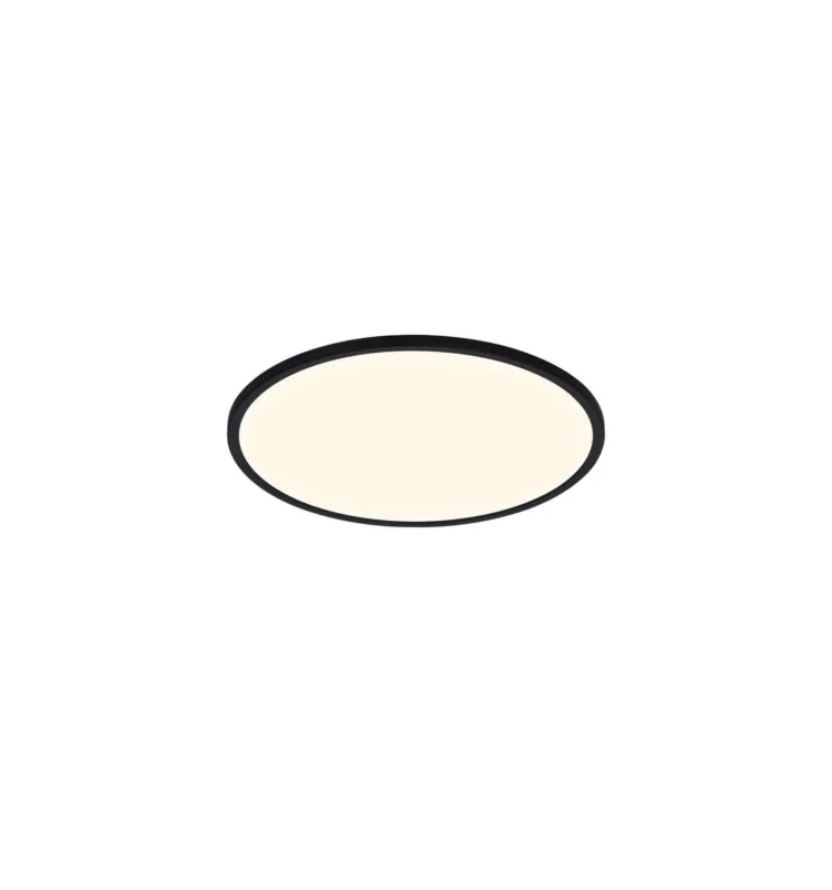 Łatwy zwrot Lampa sufitowa Plafon okrągły OJA 42 2015116103 NORDLUX 1x19W LED Czarny Tworzywo