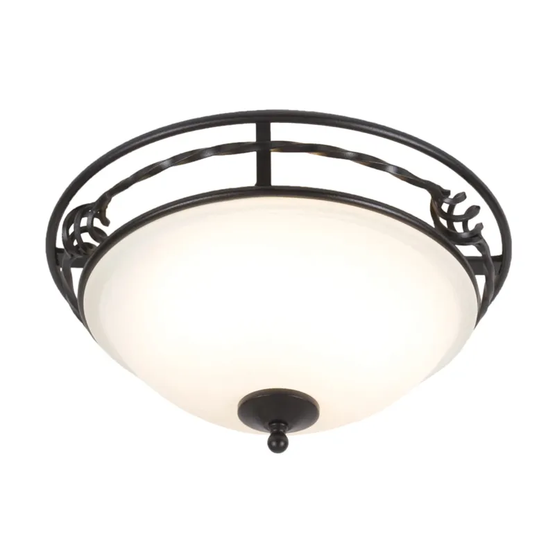 Szybka wysyłka Lampa sufitowa plafon Pembroke PB-F-A-BLACK Elstead Lighting 2x60W Czarny Żelazo