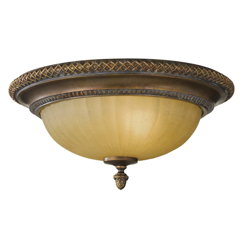 Lampa sufitowa Plafon Kelham Hall FE-KELHAM-HALL-F Elstead Lighting 2x60W E27 Złoty Stal Hit cenowy