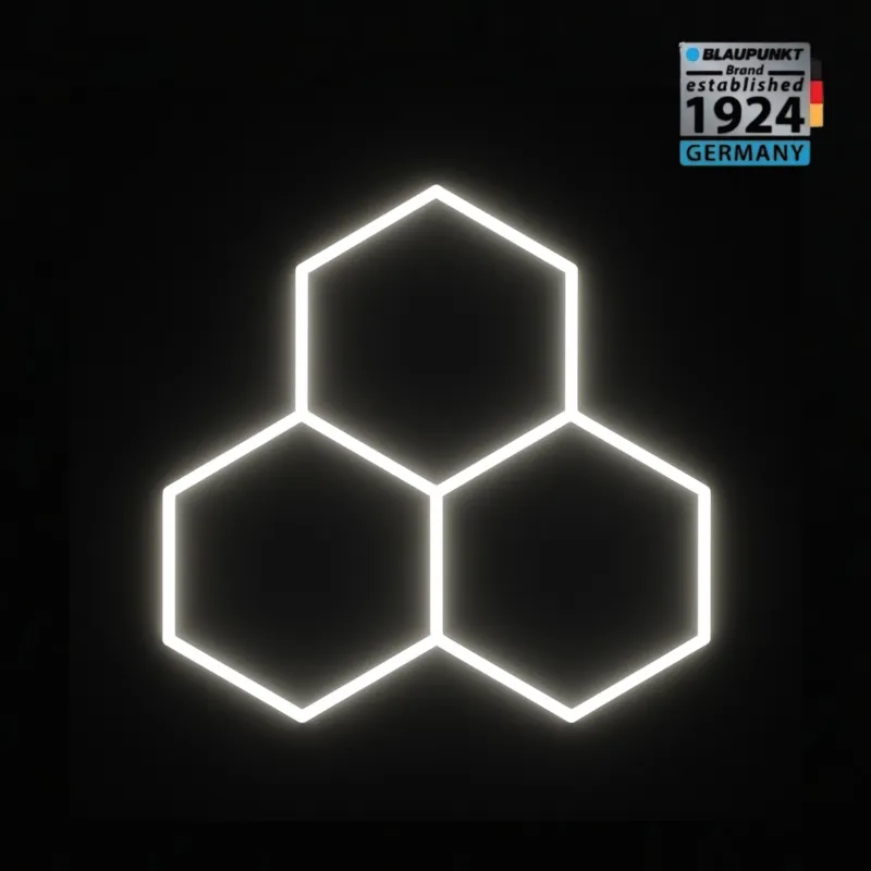 Lampa LED Hexagon Blaupunkt 108W geometryczny panel sufitowy led 4000K CRI90 w kształcie plasta miodu Tylko do końca tygodnia