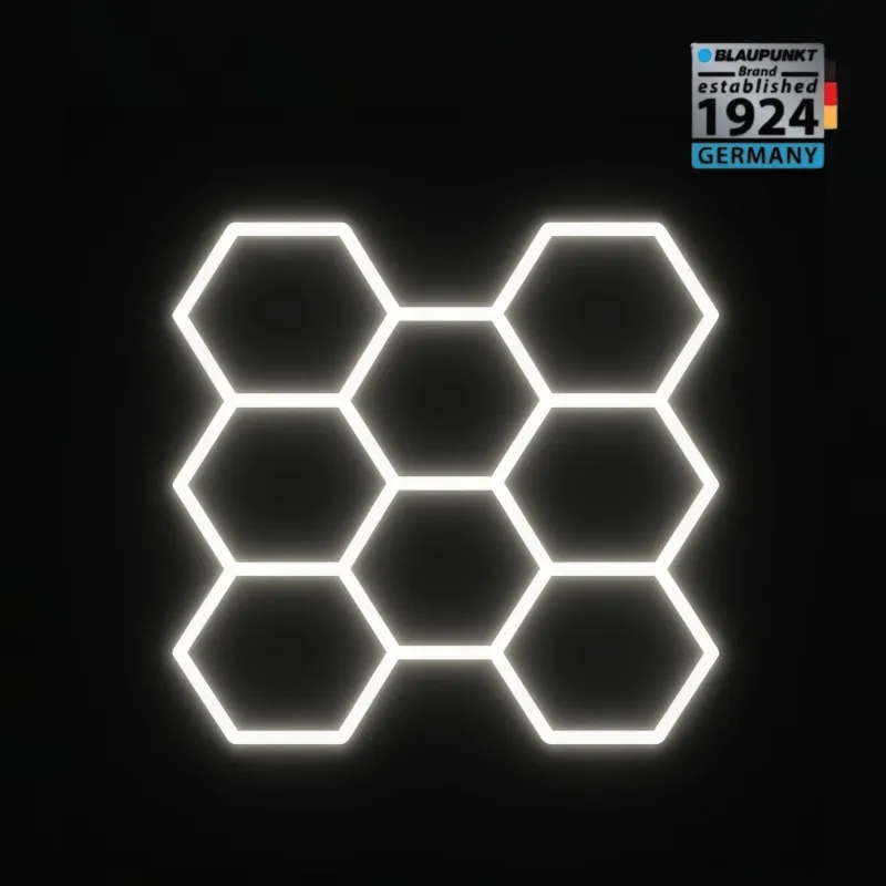 Lampa LED Hexagon Blaupunkt 252W geometryczny panel sufitowy led 4000K CRI90 w kształcie plasta miodu Kup teraz