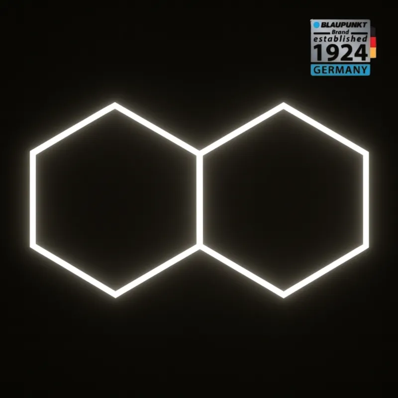 Lampa LED Hexagon Blaupunkt 79W geometryczny panel sufitowy led 4000K CRI90 w kształcie plasta miodu Tani