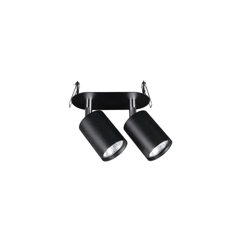 Lampa sufitowa Lampa reflektorowa EYE FIT 9398 Nowodvorski 2x10W LED GU10 R50 Stal lakierowana Czarny Bestseller
