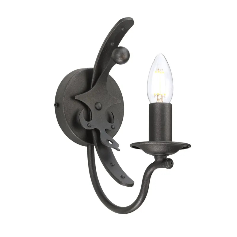 Ograniczona ilość Lampa ścienna Windsor WINDSOR1-GR Elstead Lighting 1x60W E14 Stal Czarny