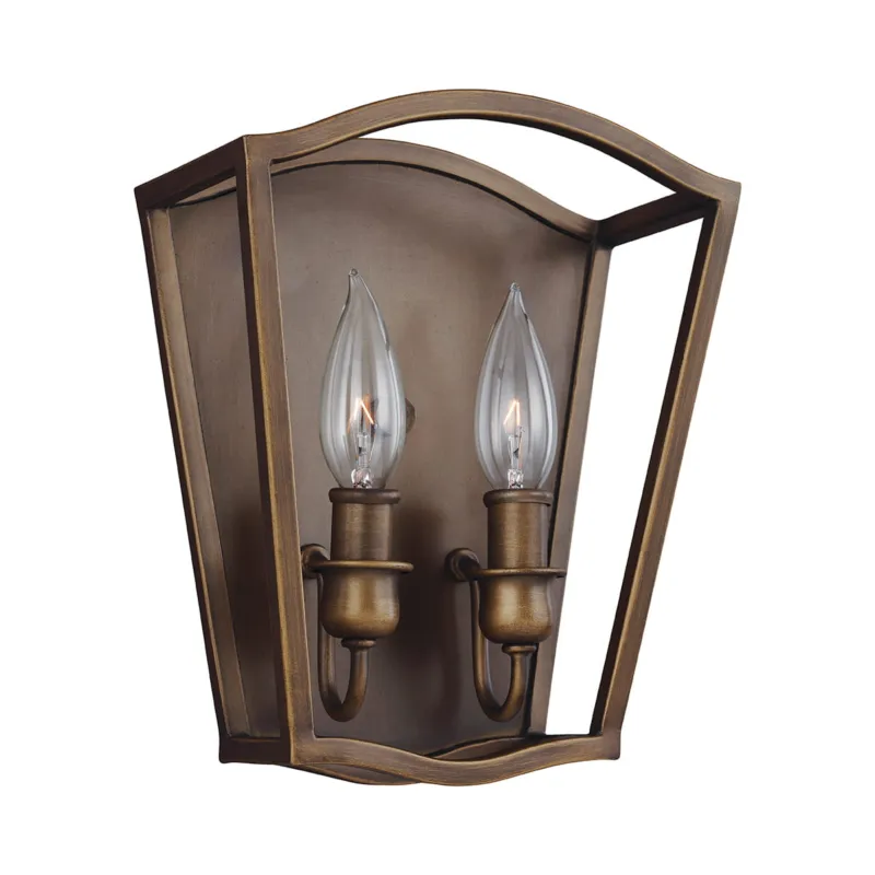 Bestseller Lampa ścienna Yarmouth FE-YARMOUTH-2W Elstead Lighting 2x60W E14 Stal Mosiądz