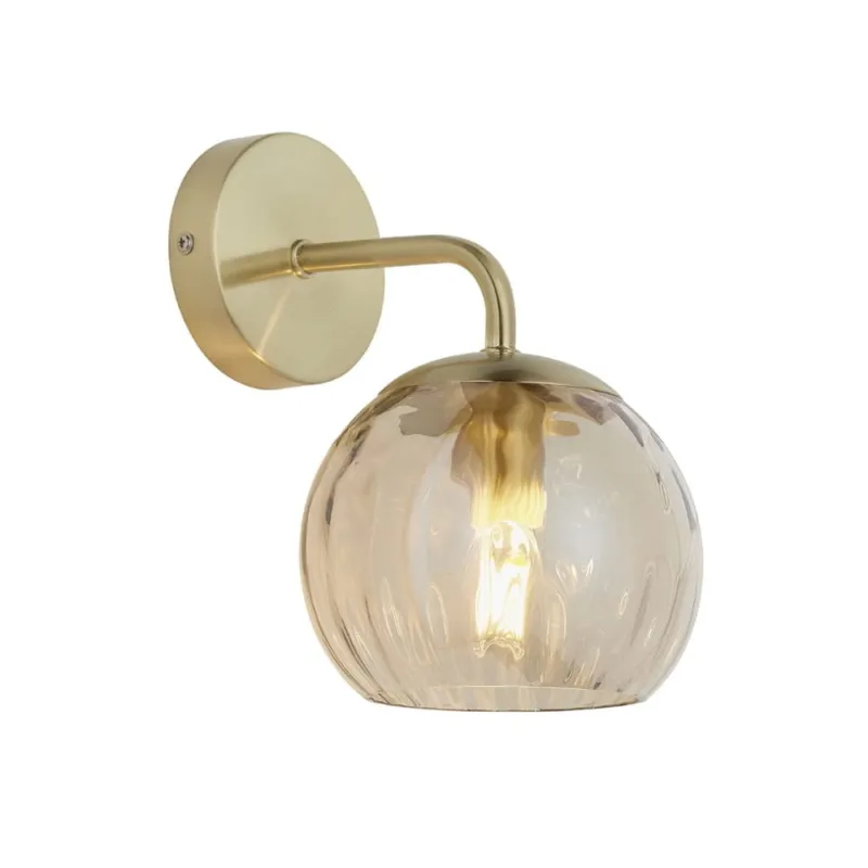 Endon Lampa ścienna Dimple 1x25W E14 Złoty Sprawdź teraz