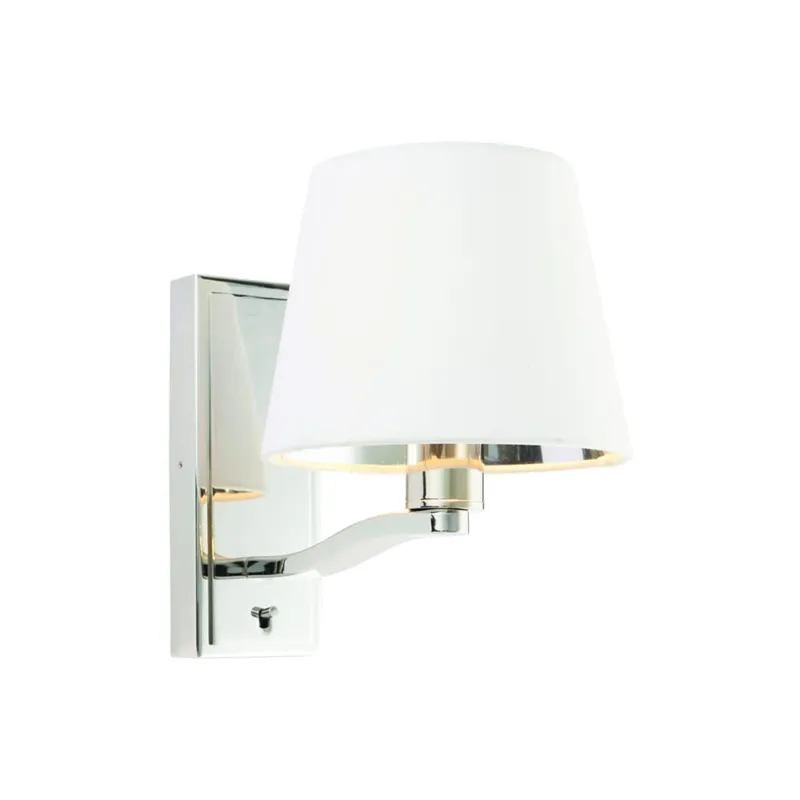 Endon Lampa ścienna Harvey 1x40W E14 Nikiel Wysoka jakość