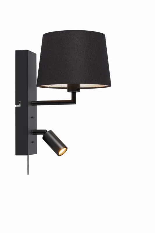 Cena promocyjna Lampa ścienna Como 108595 Markslojd 2xE14+LED 40W Metal Czarny