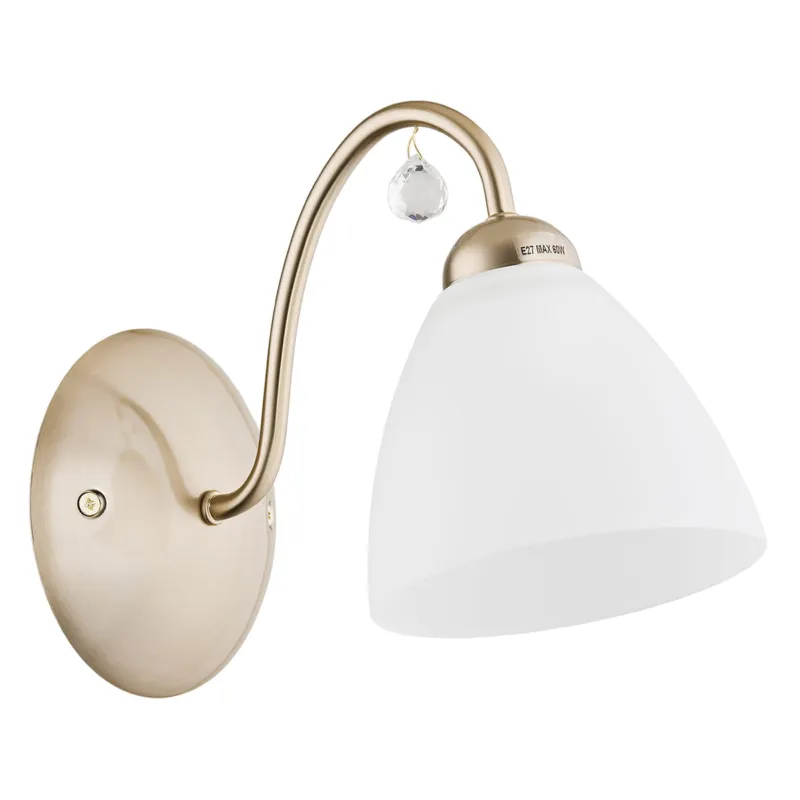 Lampa ścienna Kinkiet Amarillo 23750 Alfa 1xE27 LED Metal Złoty Antyk Nie przegap