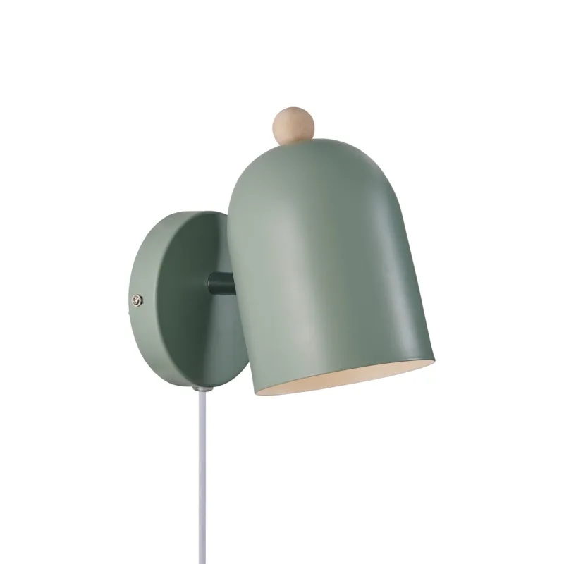 Niska cena Lampa ścienna GASTON 5704924018756 Nordlux E27 zakurzony zielony