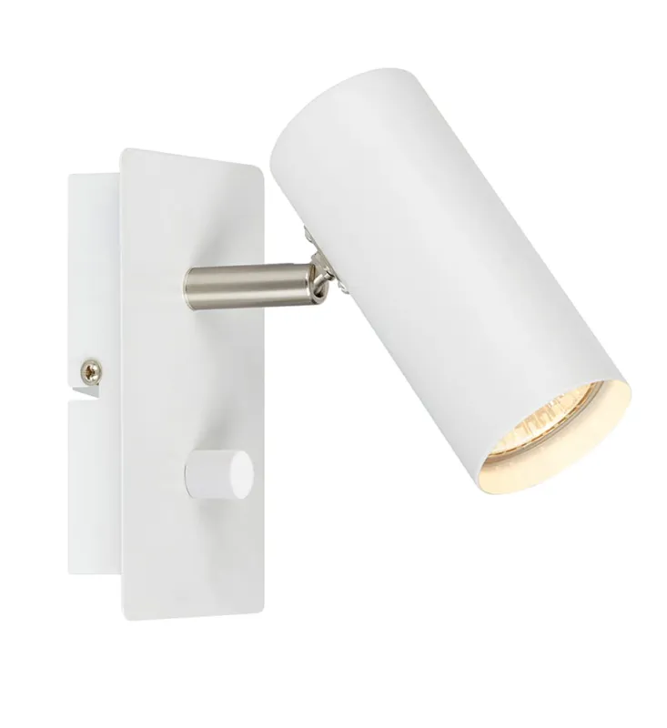 Tylko dziś Lampa ścienna Kinkiet Barcelona 107346 Markslojd 1xGU10 12W Metal Biały