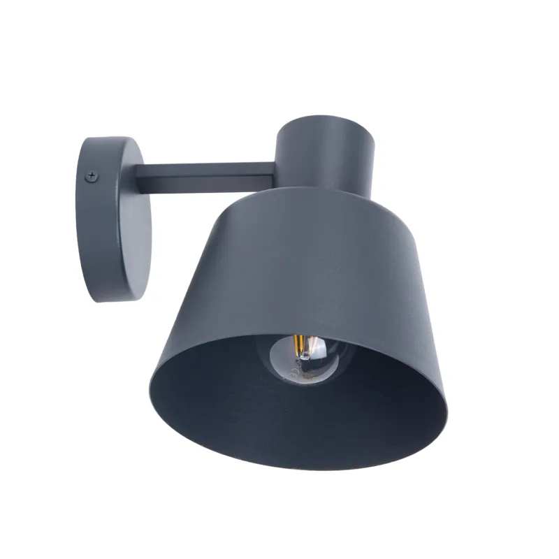 Hit sprzedaży Lampa ścienna Kinkiet DUNKA Sigma Lighting 1XE27 MAX 15W LED Stal lakierowana Antracyt/Antracyt