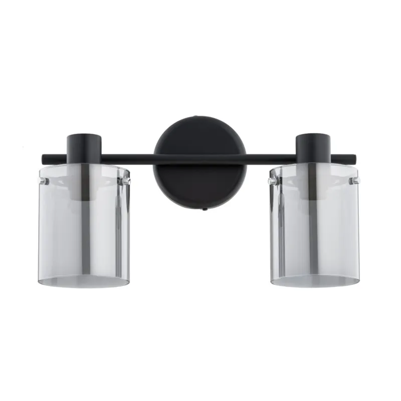 Sprawdź teraz Lampa ścienna Kinkiet Essent 62446 Alfa 2xE27 LED Metal Czarny - Chrom