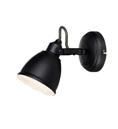 Hit cenowy Lampa ścienna Kinkiet Fjallbacka 105814 Markslojd 1xE14 40W Metal Czarny