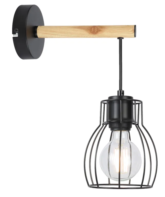 Wyprzedaż Kinkiet Candellux Bernita czarny 1×E27