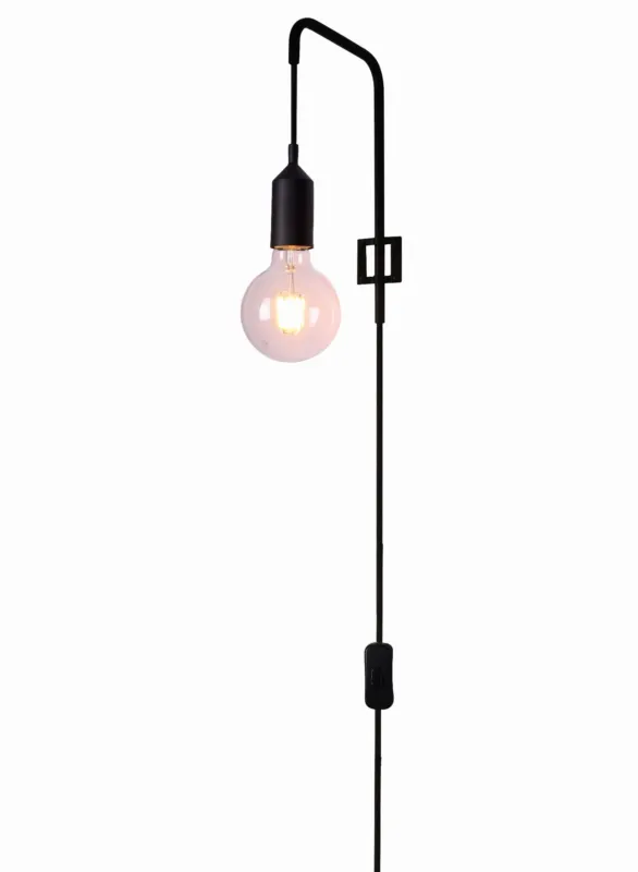 Najlepsza cena Kinkiet Candellux Laren czarny 1×E27