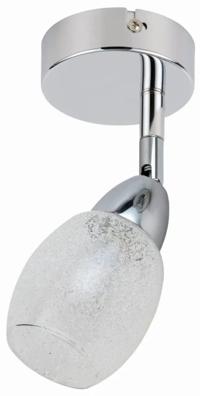 Oferta Kinkiet Candellux Rico chromowy z kloszem szklanym 1× LED