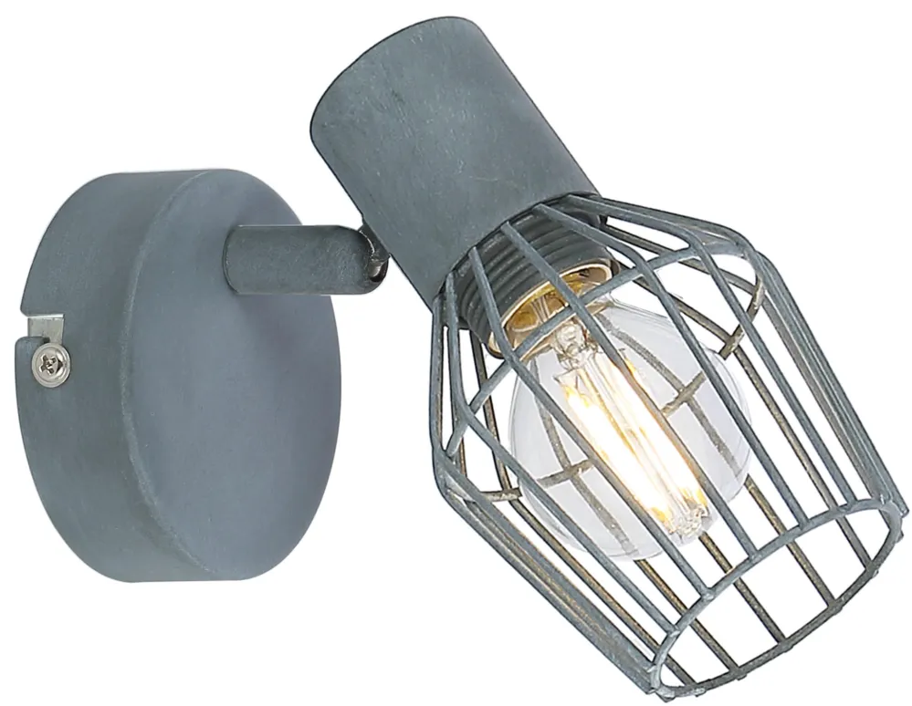 Dodaj do koszyka Kinkiet Candellux Viking szary 1×E14