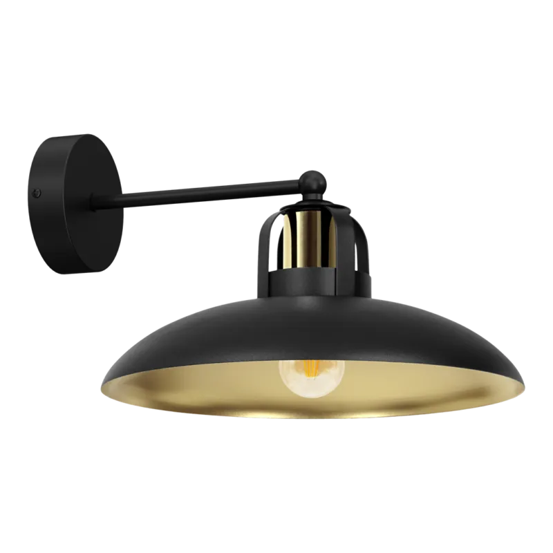 Tani Kinkiet FELIX BLACK/GOLD 1xE27