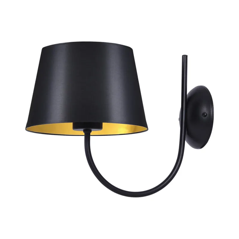Cena promocyjna Kinkiet SASTO K-4337 Czarny, złoty 1 źr., E27, 15W LED - Kaja