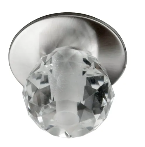 Spot Candellux SK-04 satynowy nikiel z kryształowym kloszem G4 Popularny