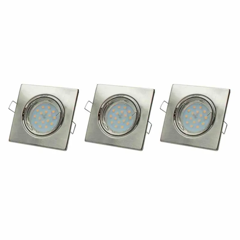 Zestaw Oczek Kwadratowych 3X5W Gu10 Eko-Light Tani