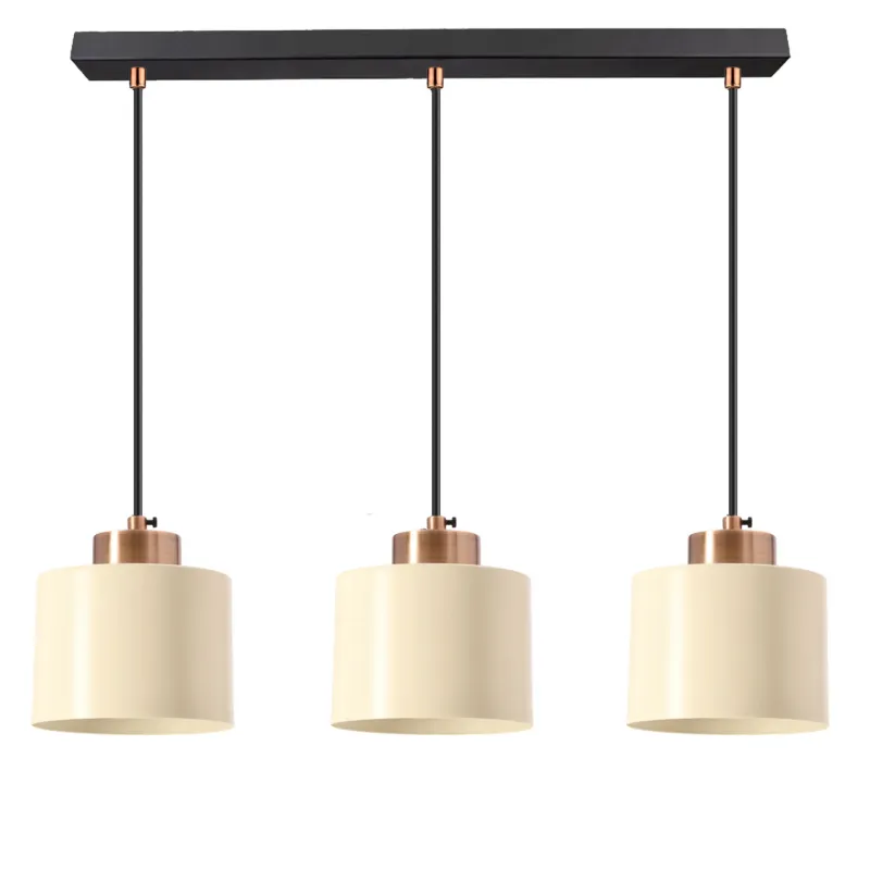 Bezpieczna płatność Lampa wisząca Candellux Alora biała z białym kloszem 3×E27