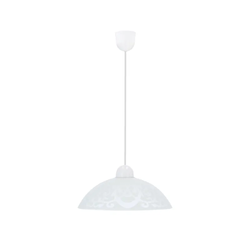 Lampa wisząca Candellux Bronte biała 1×E27 Rabat