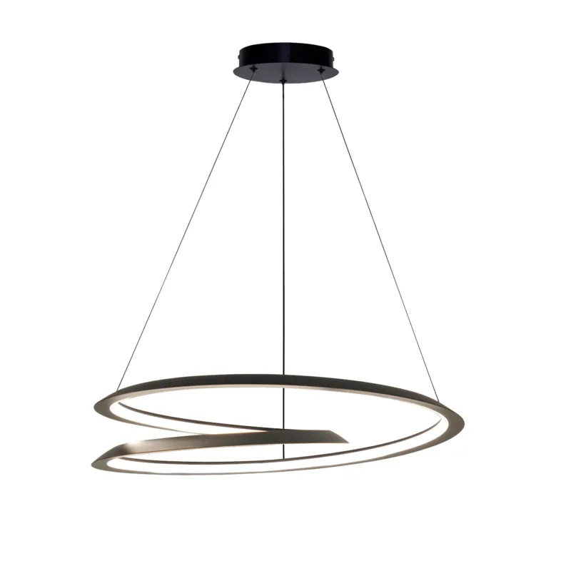 Lampa wisząca Candellux Callas czarna z białą osłonką 1× LED Oferta czasowa