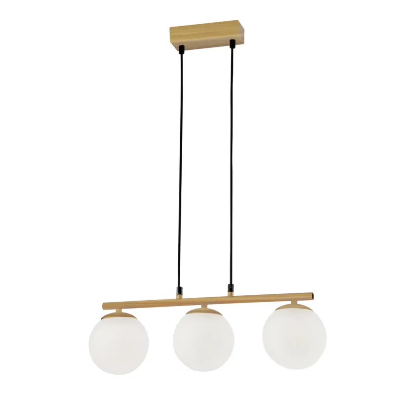 Bestseller Lampa wisząca Candellux Carrine biała z białymi kloszami 3×E14