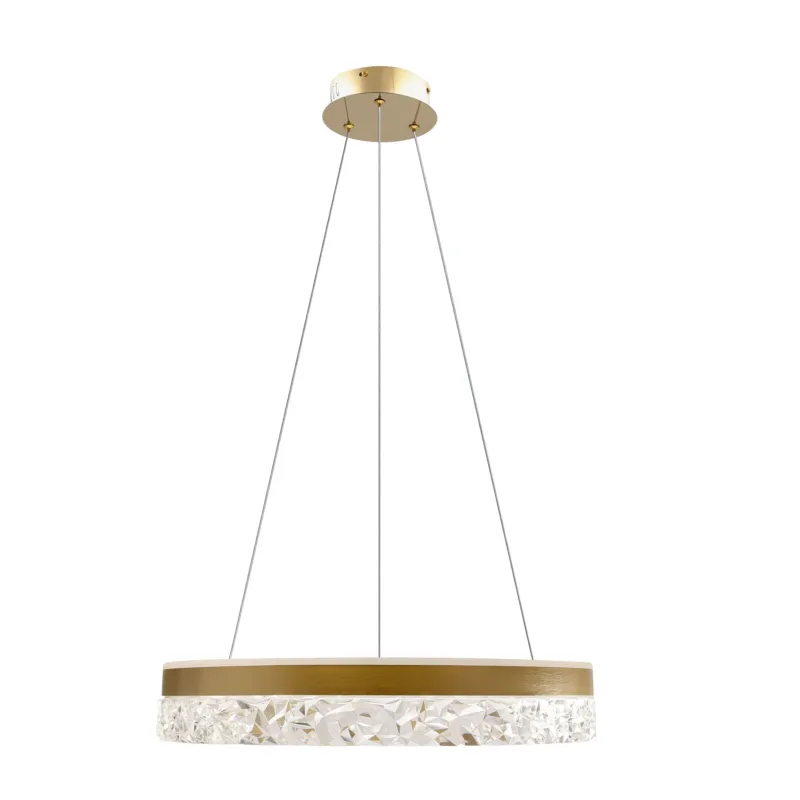 Lampa wisząca Candellux Frozi złota ze złotym kloszem 1× LED Bezpieczne zakupy
