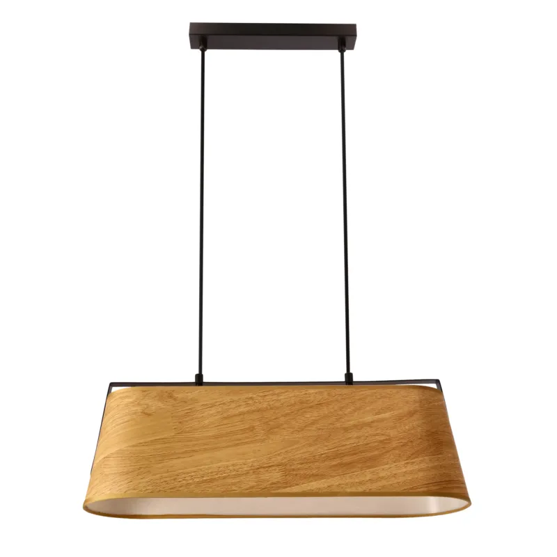 Ostatnia szansa Lampa wisząca Candellux Milbury czarna z żółtym kloszem 2×E27